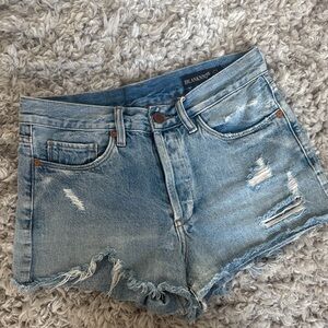Blank NYC Light Blue Distressed Jean Shorts